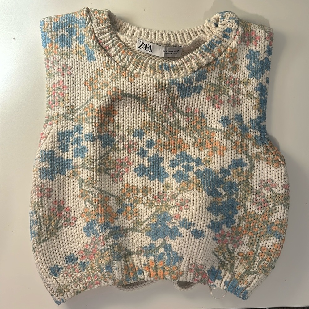 Zara knit crop top